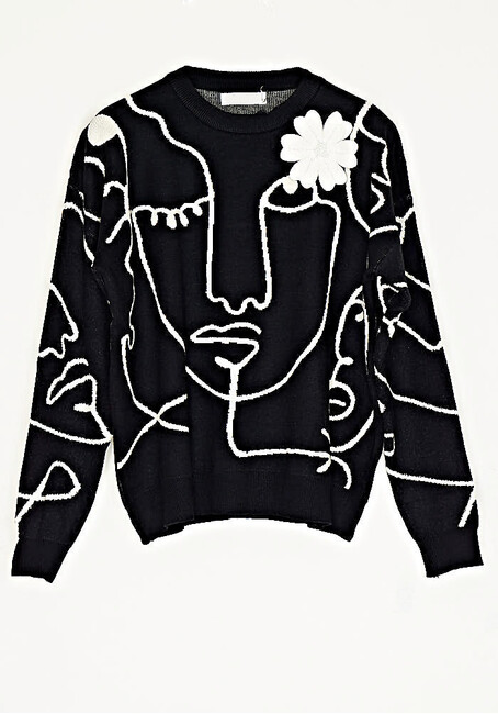 pullover-plekto-loose-me-mpoytoniera-aspro-mayro-cuca.gr