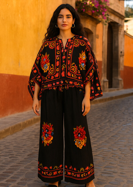 set-loose-fit-boho-kheiropoiito-kentima-mayro-emprime-cuca.gr