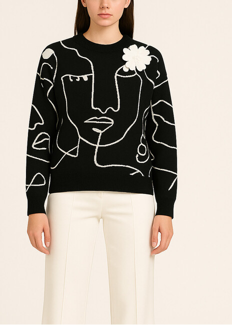 pullover-plekto-loose-me-mpoytoniera-aspro-mayro-cuca.gr