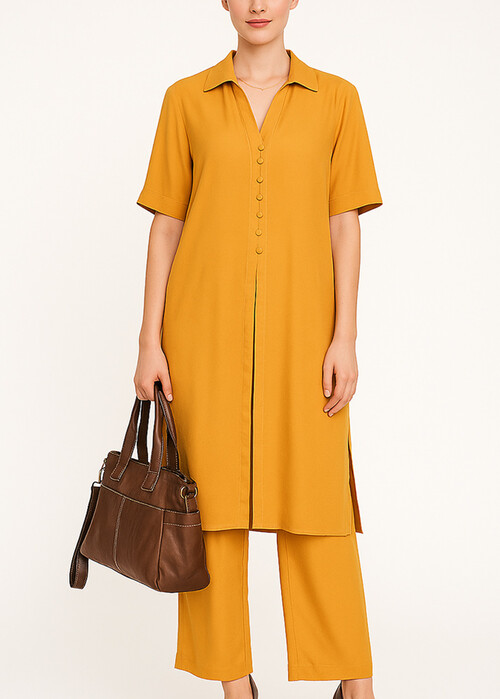 deux-pieces-set-saten-pantelona-me-makria-toynik-okhra-cuca.gr