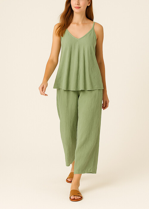 top-puro-lino-italias-loose-fit-khaki-cuca.gr