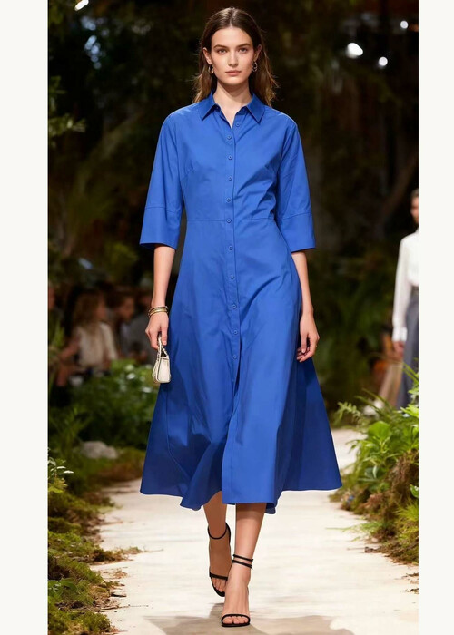 forema-chemizier-midi-bambakero-me-manikia-3-4-blue-royal-cuca.gr