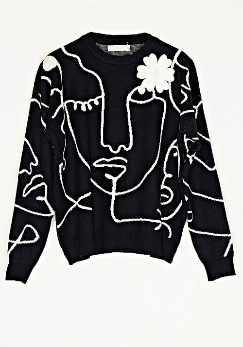 pullover-plekto-loose-me-mpoytoniera-aspro-mayro-cuca.gr