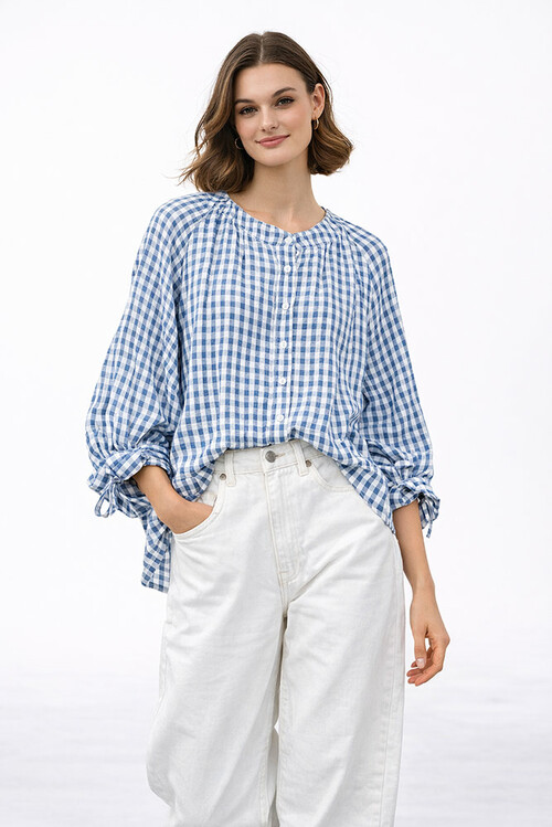 poykamisa-bambakeri-gaza-karo-gingham-se-mple-leyko-cuca.gr