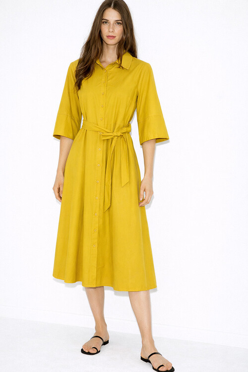 forema-chemizier-midi-bambakero-me-manikia-3-4-kitrino-cuca.gr