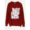 pullover-lovely-cat-loose-fit-me-strass-and-perles-mpornto-cuca.gr