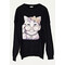 pullover-lovely-cat-loose-fit-me-strass-and-perles-mayro-cuca.gr